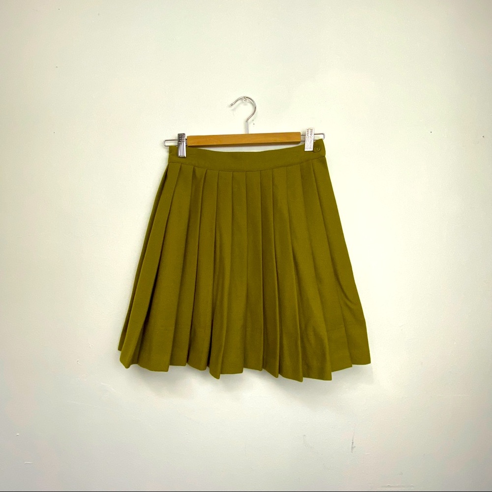 United Colors of Benetton Pleated Wool Skirt
